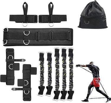 SFEEXUN Juego de Bandas de Resistencia de Boxeo para Velocidad y Agilidad, Banda de Entrenamiento, Bandas de Ejercicio de Tobillo, Correas de Tobillo para Entrenamiento de Resistencia, Mejora la